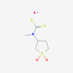 potassium;N-(1,1-dioxothiolan-3-yl)-N-methylcarbamodithioate