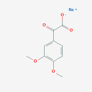 molecular formula C10H9NaO5 B7782467 sodium;2-(3,4-dimethoxyphenyl)-2-oxoacetate 