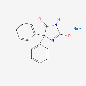 molecular formula C15H11N2NaO2 B7782966 sodium;5-oxo-4,4-diphenyl-1H-imidazol-2-olate 