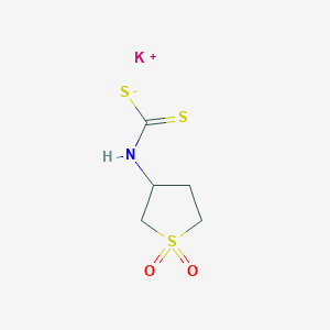 molecular formula C5H8KNO2S3 B7783103 potassium;N-(1,1-dioxothiolan-3-yl)carbamodithioate 