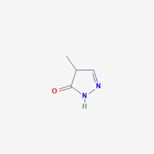 molecular formula C4H6N2O B077832 4-Methyl-2-pyrazolin-5-one CAS No. 13315-23-6