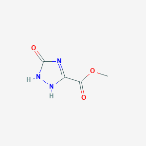 molecular formula C4H5N3O3 B7783413 methyl 5-oxo-1,2-dihydro-1,2,4-triazole-3-carboxylate 