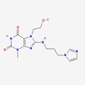 molecular formula C14H19N7O3 B7783491 MFCD03933781 CAS No. 476481-39-7