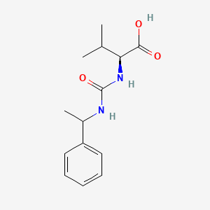 molecular formula C14H20N2O3 B7783603 N-[(1-phenylethyl)carbamoyl]valine 