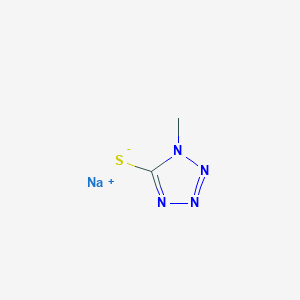 molecular formula C2H3N4NaS B7783616 sodium;1-methyltetrazole-5-thiolate 