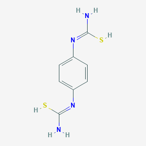 molecular formula C8H10N4S2 B7784071 N'-[4-[[amino(sulfanyl)methylidene]amino]phenyl]carbamimidothioic acid 