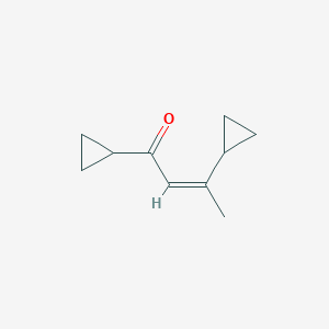 molecular formula C10H14O B7784136 (Z)-1,3-DICYCLOPROPYL-2-BUTEN-1-ONE 