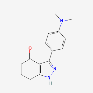 molecular formula C15H17N3O B7784276 Indazol-4-one, 3-(4-dimethylaminophenyl)-1,5,6,7-tetrahydro- 