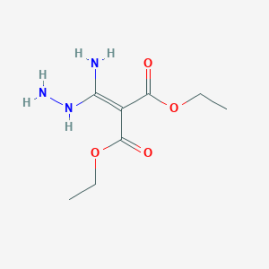 molecular formula C8H15N3O4 B7784348 diethyl 2-[amino(hydrazinyl)methylidene]propanedioate 
