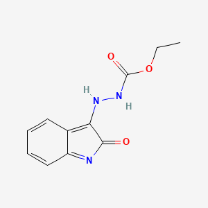 molecular formula C11H11N3O3 B7784633 ethyl N-[(2-oxoindol-3-yl)amino]carbamate 