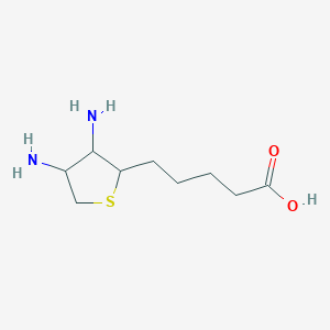 molecular formula C9H18N2O2S B7784697 5-(3,4-Diaminothiolan-2-yl)pentanoic acid CAS No. 3737-34-6