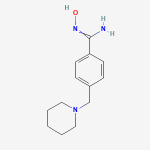 molecular formula C13H19N3O B7784736 N'-hydroxy-4-(piperidin-1-ylmethyl)benzenecarboximidamide 