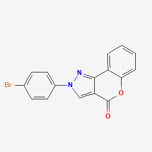 molecular formula C16H9BrN2O2 B7784744 2-(4-BROMOPHENYL)-2H,4H-CHROMENO[4,3-C]PYRAZOL-4-ONE 