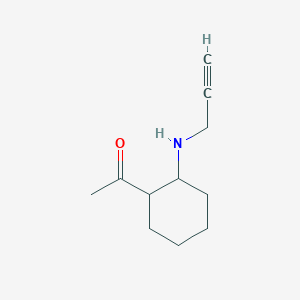 molecular formula C11H17NO B7784767 1-{2-[(Prop-2-yn-1-yl)amino]cyclohexyl}ethan-1-one 