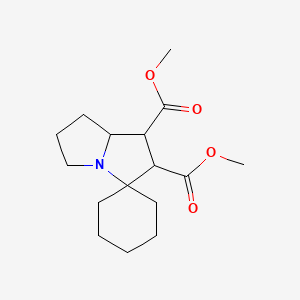 molecular formula C16H25NO4 B7784768 Dimethyl hexahydrospiro[cyclohexane-1,3'-pyrrolizine]-1',2'-dicarboxylate 