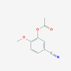 5-Cyano-2-methoxyphenyl acetate