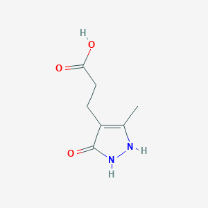 3-(5-hydroxy-3-methyl-1H-pyrazol-4-yl)propanoic acid