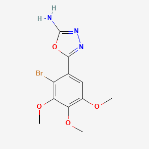 5-(2-Bromo-3,4,5-trimethoxyphenyl)-1,3,4-oxadiazol-2-amine