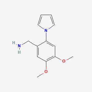 [4,5-dimethoxy-2-(1H-pyrrol-1-yl)phenyl]methanamine