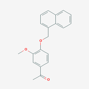 1-[3-Methoxy-4-(naphthalen-1-ylmethoxy)phenyl]ethanone