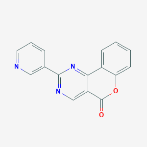 5H-[1]Benzopyrano[4,3-d]pyrimidin-5-one, 2-(3-pyridinyl)-