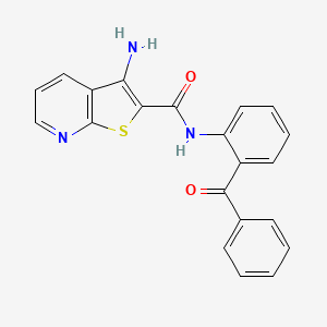 3-amino-N~2~-(2-benzoylphenyl)thieno[2,3-b]pyridine-2-carboxamide