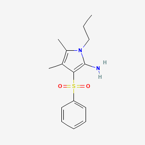 4,5-dimethyl-3-(phenylsulfonyl)-1-propyl-1H-pyrrol-2-amine