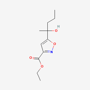 Ethyl 5-(1-hydroxy-1-methylbutyl)isoxazole-3-carboxylate