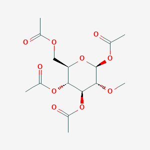 molecular formula C15H22O10 B077851 2-O-Methyl-beta-D-glucopyranose tetraacetate CAS No. 14199-54-3
