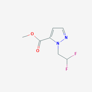molecular formula C7H8F2N2O2 B7785426 methyl 1-(2,2-difluoroethyl)-1H-pyrazole-5-carboxylate 