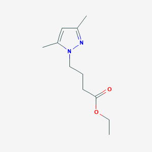 molecular formula C11H18N2O2 B7785513 ethyl 4-(3,5-dimethyl-1H-pyrazol-1-yl)butanoate 
