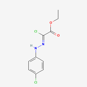 molecular formula C10H10Cl2N2O2 B7785634 Ethyl 2-chloro-2-(2-(4-chlorophenyl)hydrazono)acetate 