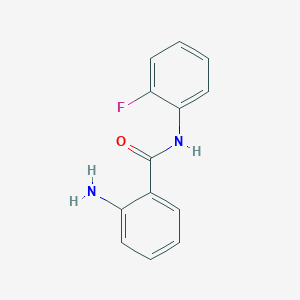 molecular formula C13H11FN2O B7785695 2-amino-N-(2-fluorophenyl)benzamide 