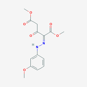 molecular formula C14H16N2O6 B7786043 dimethyl (2E)-2-[(3-methoxyphenyl)hydrazinylidene]-3-oxopentanedioate 