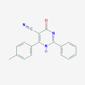 molecular formula C18H13N3O B7786049 6-(4-methylphenyl)-4-oxo-2-phenyl-1H-pyrimidine-5-carbonitrile 