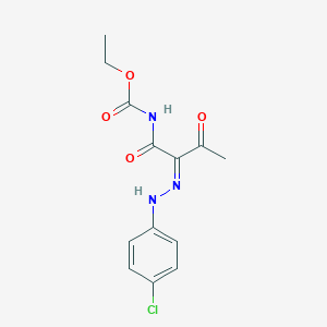 molecular formula C13H14ClN3O4 B7786130 ethyl N-[(2Z)-2-[(4-chlorophenyl)hydrazinylidene]-3-oxobutanoyl]carbamate 