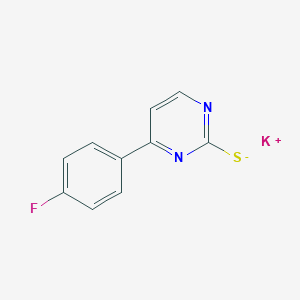molecular formula C10H6FKN2S B7786300 potassium;4-(4-fluorophenyl)pyrimidine-2-thiolate 
