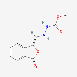 molecular formula C11H10N2O4 B7786401 methyl N-[[(Z)-(3-oxo-2-benzofuran-1-ylidene)methyl]amino]carbamate 