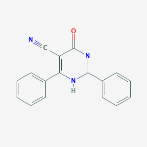 molecular formula C17H11N3O B7786451 4-oxo-2,6-diphenyl-1H-pyrimidine-5-carbonitrile 