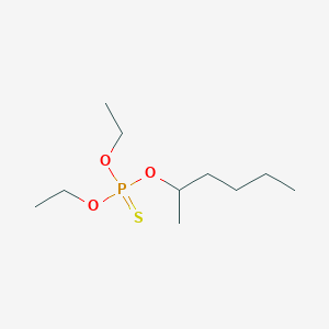 molecular formula C10H23O3PS B077867 DIETHOXY-HEXAN-2-YLOXY-SULFANYLIDENE-PHOSPHORANE CAS No. 14683-75-1