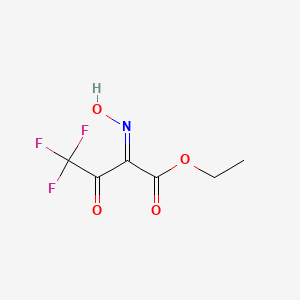 molecular formula C6H6F3NO4 B7786876 ethyl (2E)-4,4,4-trifluoro-2-hydroxyimino-3-oxobutanoate 