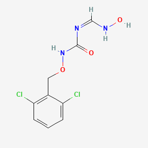 molecular formula C9H9Cl2N3O3 B7786907 (3Z)-1-[(2,6-dichlorophenyl)methoxy]-3-[(hydroxyamino)methylidene]urea 