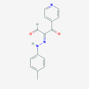 molecular formula C15H13N3O2 B7786936 (2E)-2-[(4-methylphenyl)hydrazinylidene]-3-oxo-3-pyridin-4-ylpropanal 