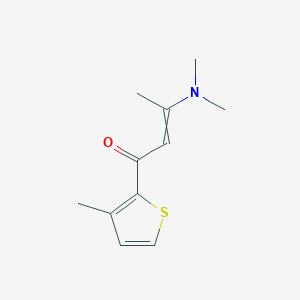 molecular formula C11H15NOS B7787182 3-(dimethylamino)-1-(3-methylthiophen-2-yl)but-2-en-1-one 
