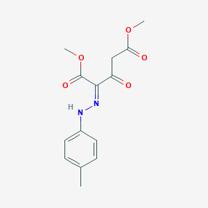 molecular formula C14H16N2O5 B7787345 dimethyl (2Z)-2-[(4-methylphenyl)hydrazinylidene]-3-oxopentanedioate 