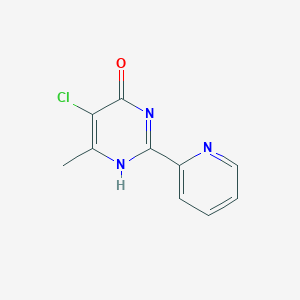 molecular formula C10H8ClN3O B7787583 5-chloro-6-methyl-2-pyridin-2-yl-1H-pyrimidin-4-one 