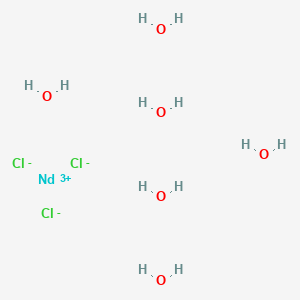 molecular formula Cl3H12NdO6 B077876 Neodymium(III) chloride hexahydrate CAS No. 13477-89-9
