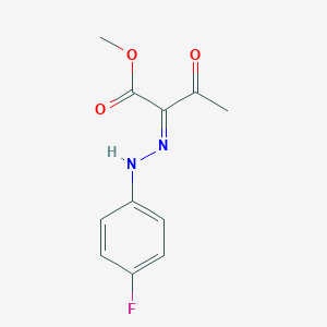 molecular formula C11H11FN2O3 B7787719 methyl (2Z)-2-[(4-fluorophenyl)hydrazinylidene]-3-oxobutanoate 