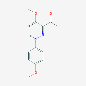 molecular formula C12H14N2O4 B7787724 methyl (2Z)-2-[(4-methoxyphenyl)hydrazinylidene]-3-oxobutanoate 