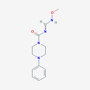 molecular formula C13H18N4O2 B7787928 N-[(methoxyamino)methylidene]-4-phenylpiperazine-1-carboxamide 
